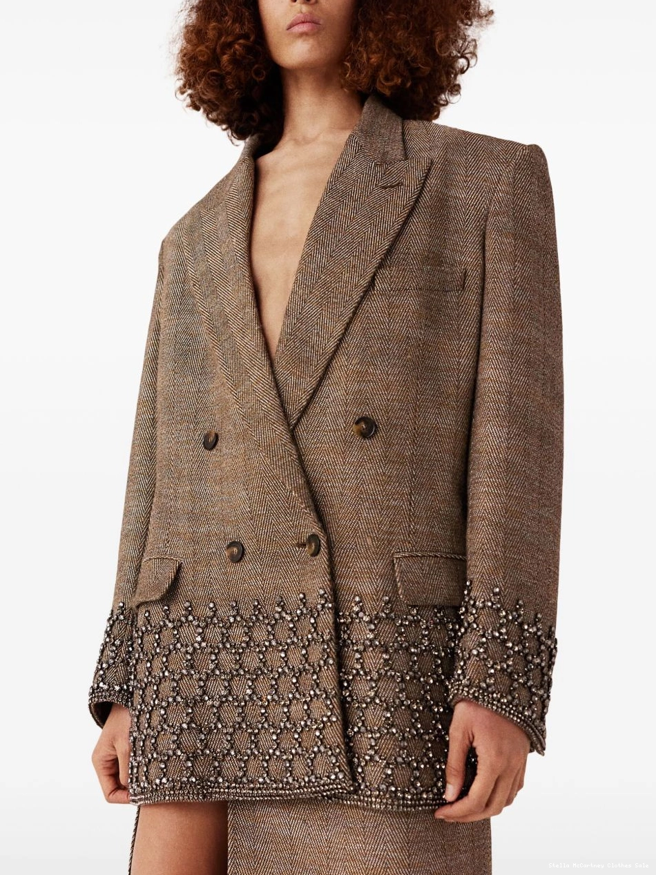Cheap Cage Crystal Oversized jacket Stella McCartney Blazer Women 0708